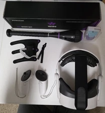 Meta Quest 3S 128GB Standalone All-in-One VR Headset with  Win Reality Short bat