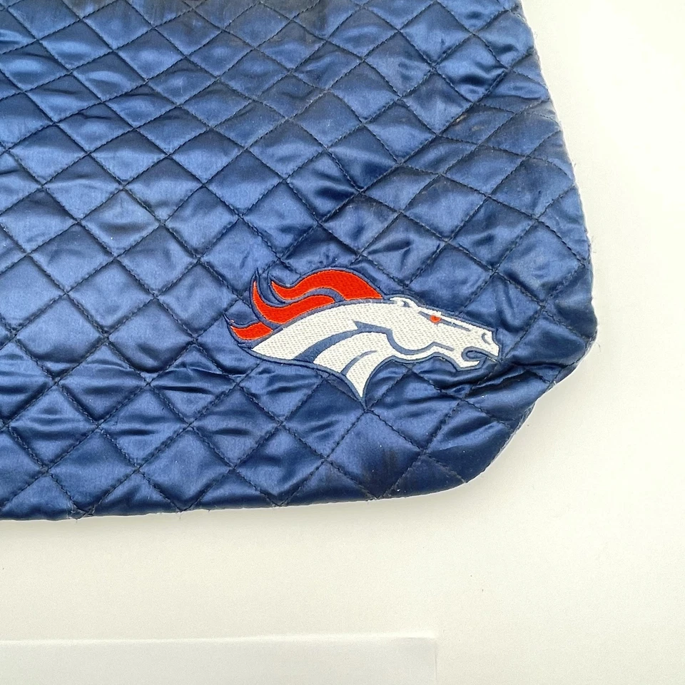 Denver Broncos Tote Bag Quilted Womens NFL Football Shoulder Purse ProFANity - Image 2 of 4