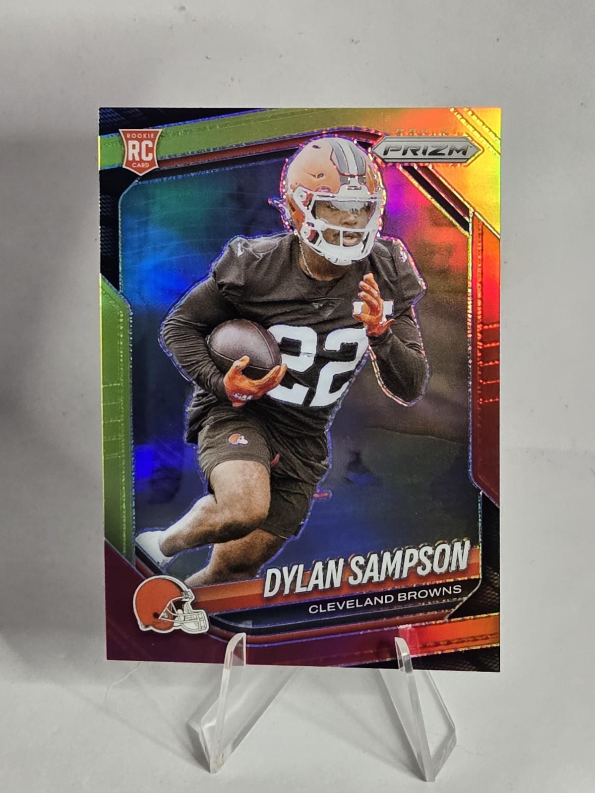 2025 Panini Prizm Red And Yellow #365 Dylan Sampson RC Rookie SP /44 Browns 🔥