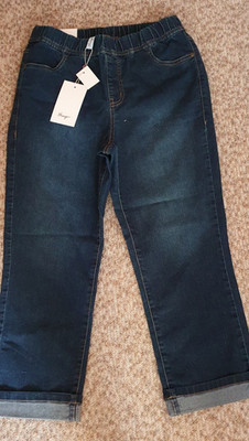 Bequeme Sheego 7/8? Jeggings, Jeans Gr. 40, dkl.blau ''Die Schmale, Neu BCX