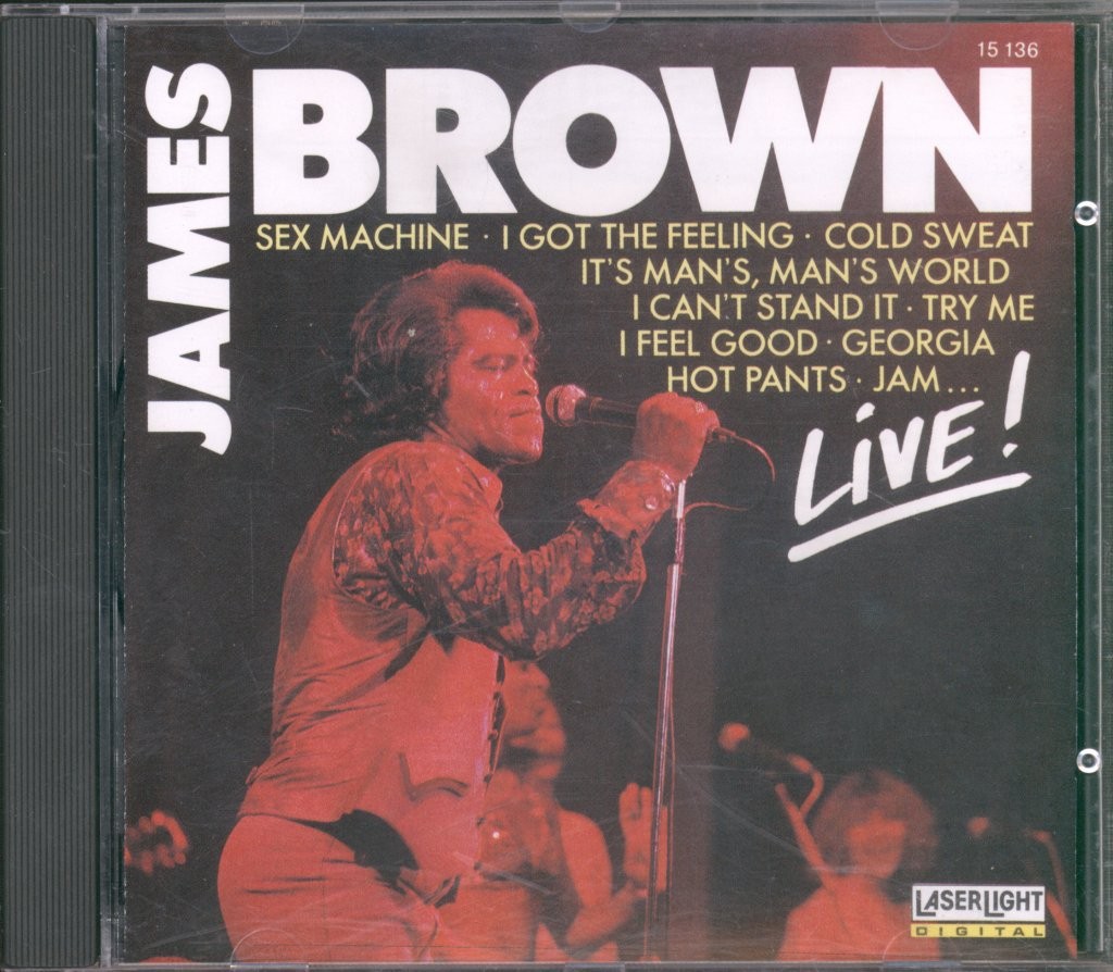 James Brown Live! CD Germany Laserlight Digital 1989 CD. Made in West Germany