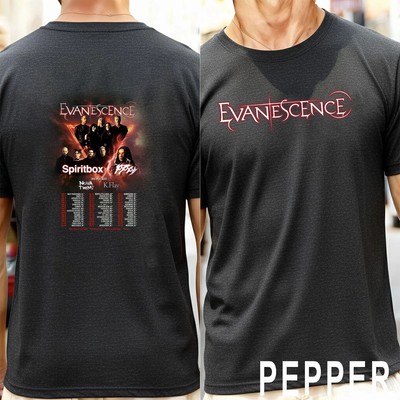 Evanescence World Tour 2026 North American Double Sided T-Shirt