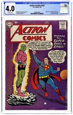 Action Comics #242 CGC 4.0 1958 3806429001 1st app. and origin Braniac, Kandor