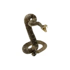 100% Genuine Real Snake Taxidermy Striking Eastern Diamondback Rattlesnake Mount