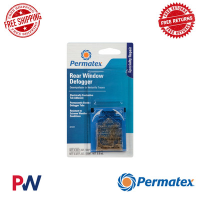 Permatex Rear Window Defogger Electrically Conductive Tab Adhesive - 2 Part Kit
