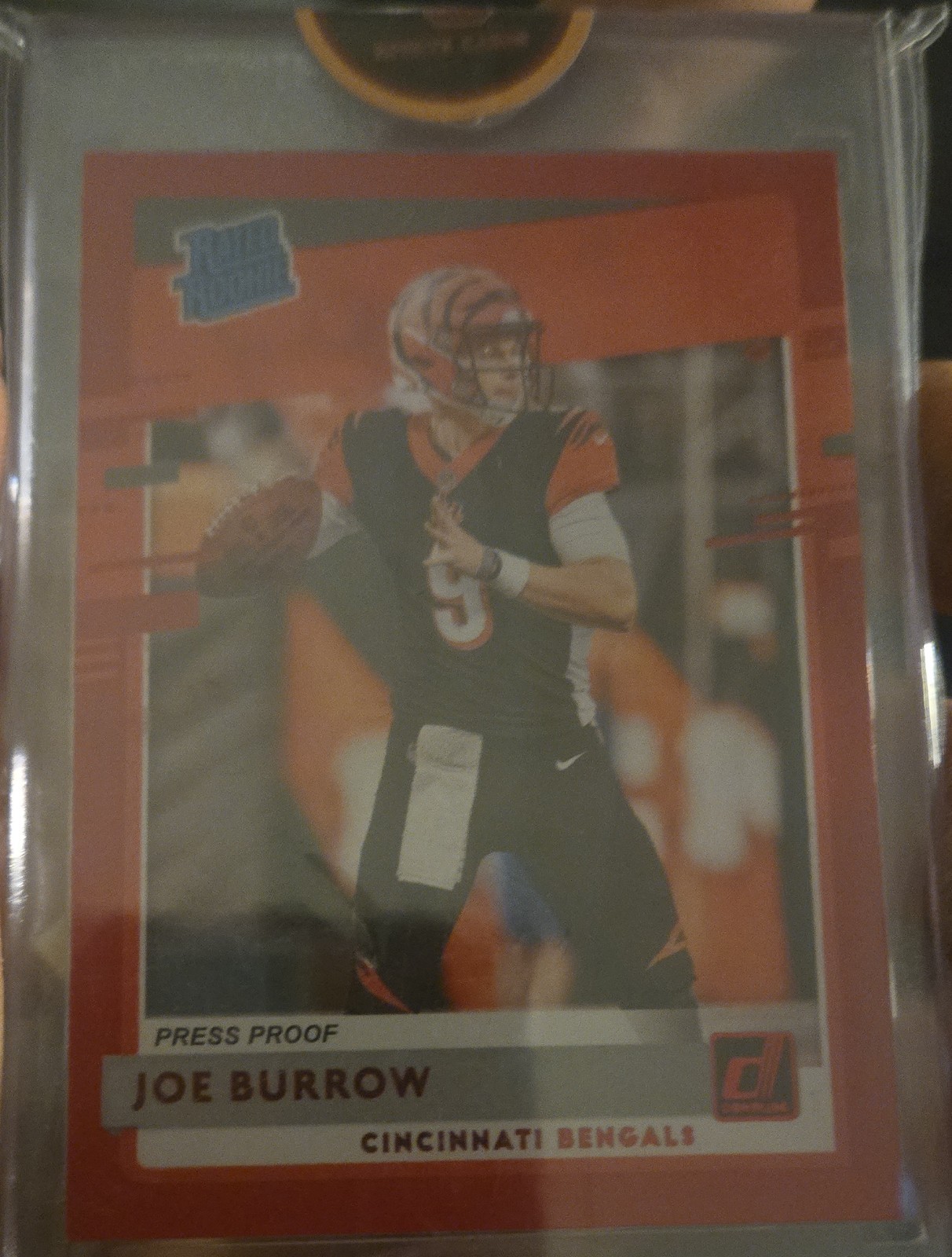 2020 Panini Donruss - Rated Rookie Joe Burrow #301 Press Proof Red (RC)