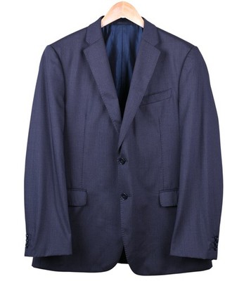 ARMANI COLLEZIONI ジャケット 42 Armani Collezioni M Line Gray Blue Glen Plaid SILK WOOL 2pc Suit