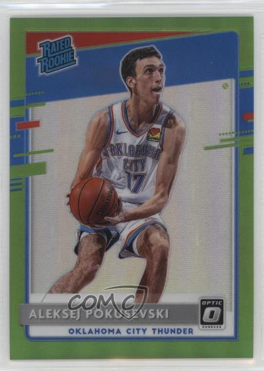 2020 Donruss Optic Rated Lime Green Prizm /149 Aleksej Pokusevski Rookie RC 0c6