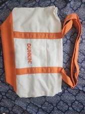2026 Dunkin Tote Bag 19"x12" Orange White 100% Authentic Canvas Collectable