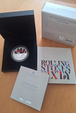Royal Mint ROLLING STONES Music Legends 1oz Silver Proof £2 Coin 2022 - FREE p&p