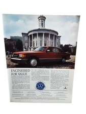 1988 Mercedes-Benz 560SEC Coupe Vintage Luxury Car Print Ad 560 SEC