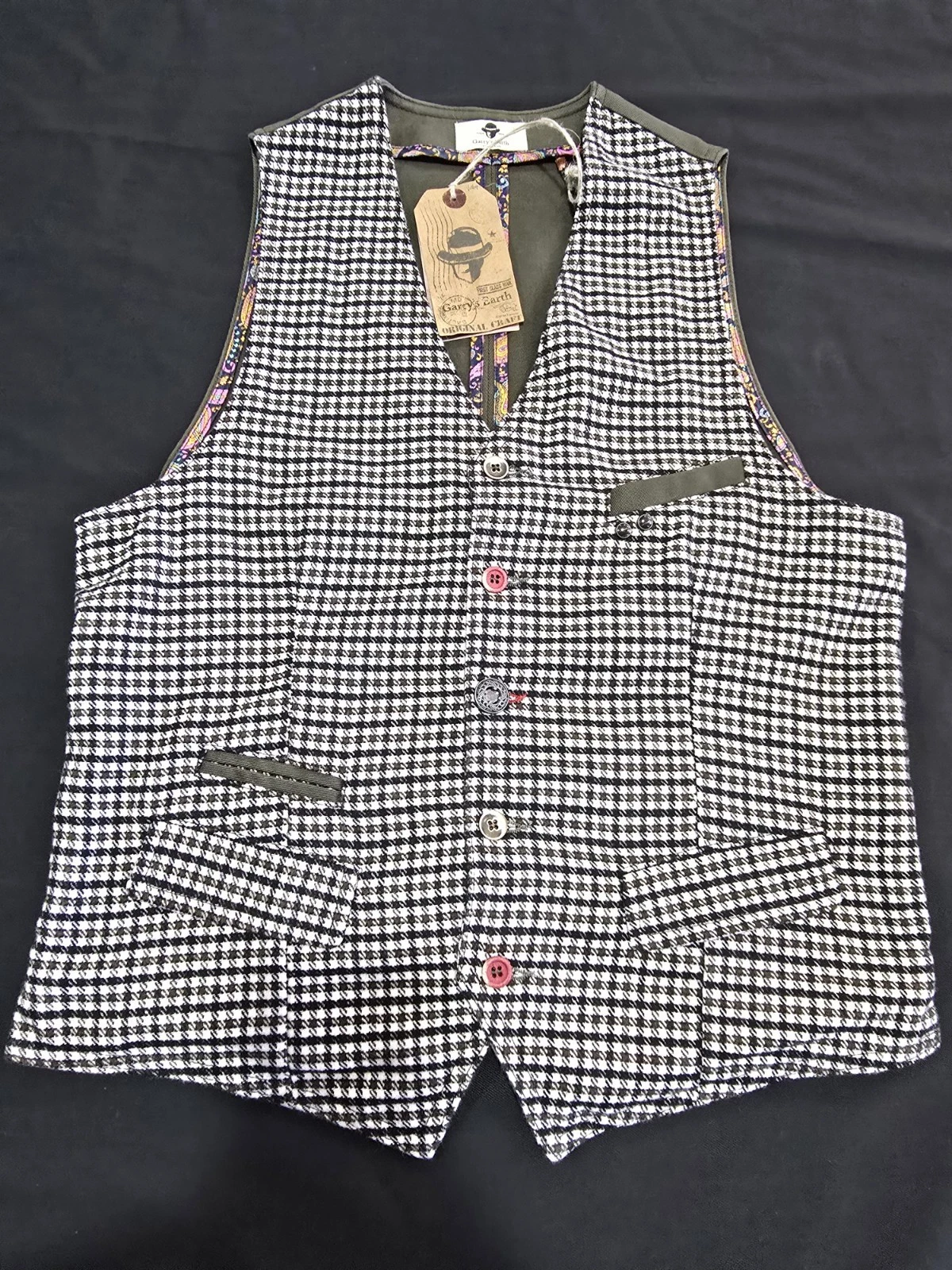 Garry's Earth Vest Handcrafted Made In Italy Size M Cod.31 - product detail image 3