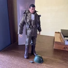 GI JOE With Backpack and Granades  In Display Case