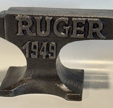 RUGER 1949 Cast Iron Miniature Anvil - Embossed Lettering - 1 1/2 lbs