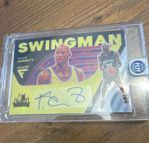 Panini Flux Swingman Signatures Autograph Prizm Kevin Garnett #SM-KGA Timberwol…