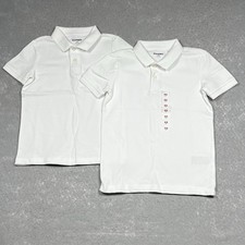 Old Navy Polo Boys Size XS White School Uniform Jersey Short Sleeve Polo