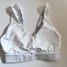 Fabletics Sports Bra All Day Everyday Low Impact White Bra Size Small J Hook