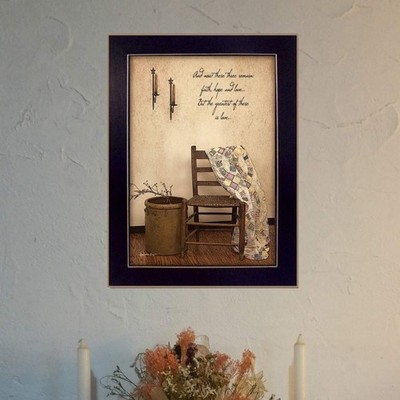 ''These Three Remain'' Printed Wall Art, Ready To Hang Framed Poster, Wall Decor