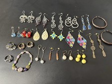 Lot Of Costume Jewelry Earrings, Rings, And Bracelet Fashion Accessories