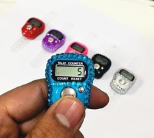 Set 3 pezzi: Tasbih digitale cristallo di lusso - scintillante contatore di preghiera islamico