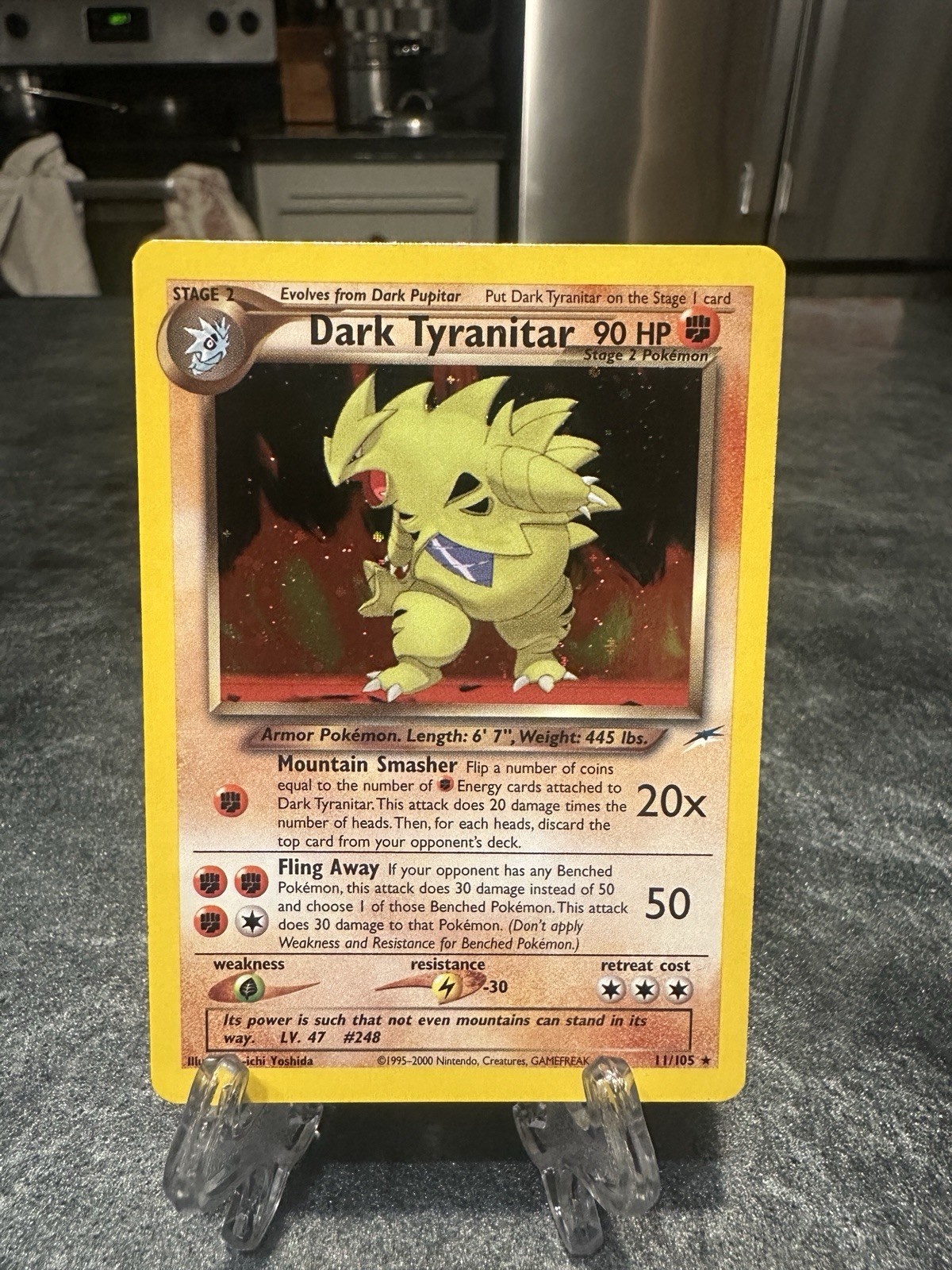 Dark Tyranitar - 11/105 - Pokemon Neo Destiny Unlimited Holo Rare Card NM