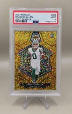 2024 Panini Mosaic Braelon Allen Gold Sparkle /24 PSA 9 MINT Jets RC #389 SSP 🔥