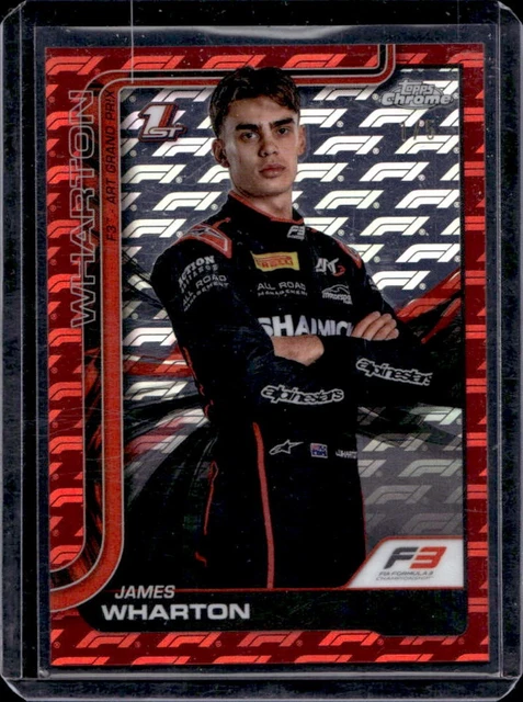 2025 Topps Chrome F1 Logofractor James Wharton Red Refractor #/5