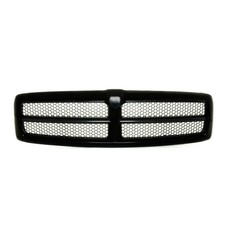 New Unpainted Black Grille Fits 1999-2001 Dodge Ram 1500 Sport Extended Cab