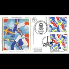 FDC silk - Relations France Sweden (2871) - 18/3/1994 approx. mixed