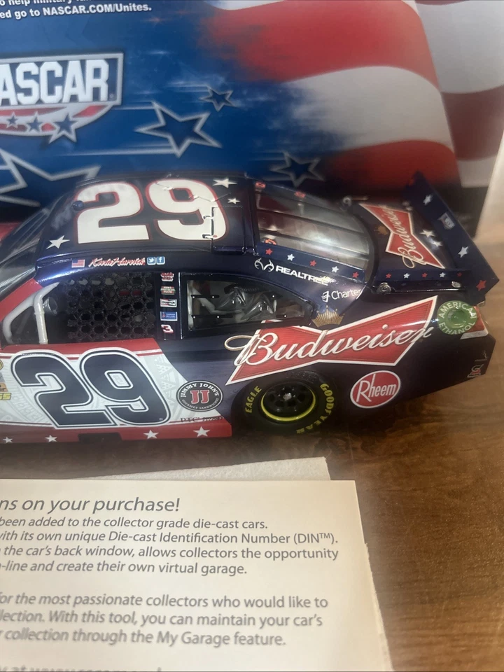 Kevin Harvick #29 Budweiser Color Cromo ARC 1/24 2012 Impala 1 de 96 Diecast Foto 4 de 4