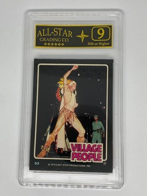 Village People Donruss Rock Stars 1979 All Star Grading Graded 9 Rookie Card RC