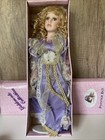 Goldenvale Collection - JULIA - Porcelain Doll Purple Dress Blonde Hair NIB