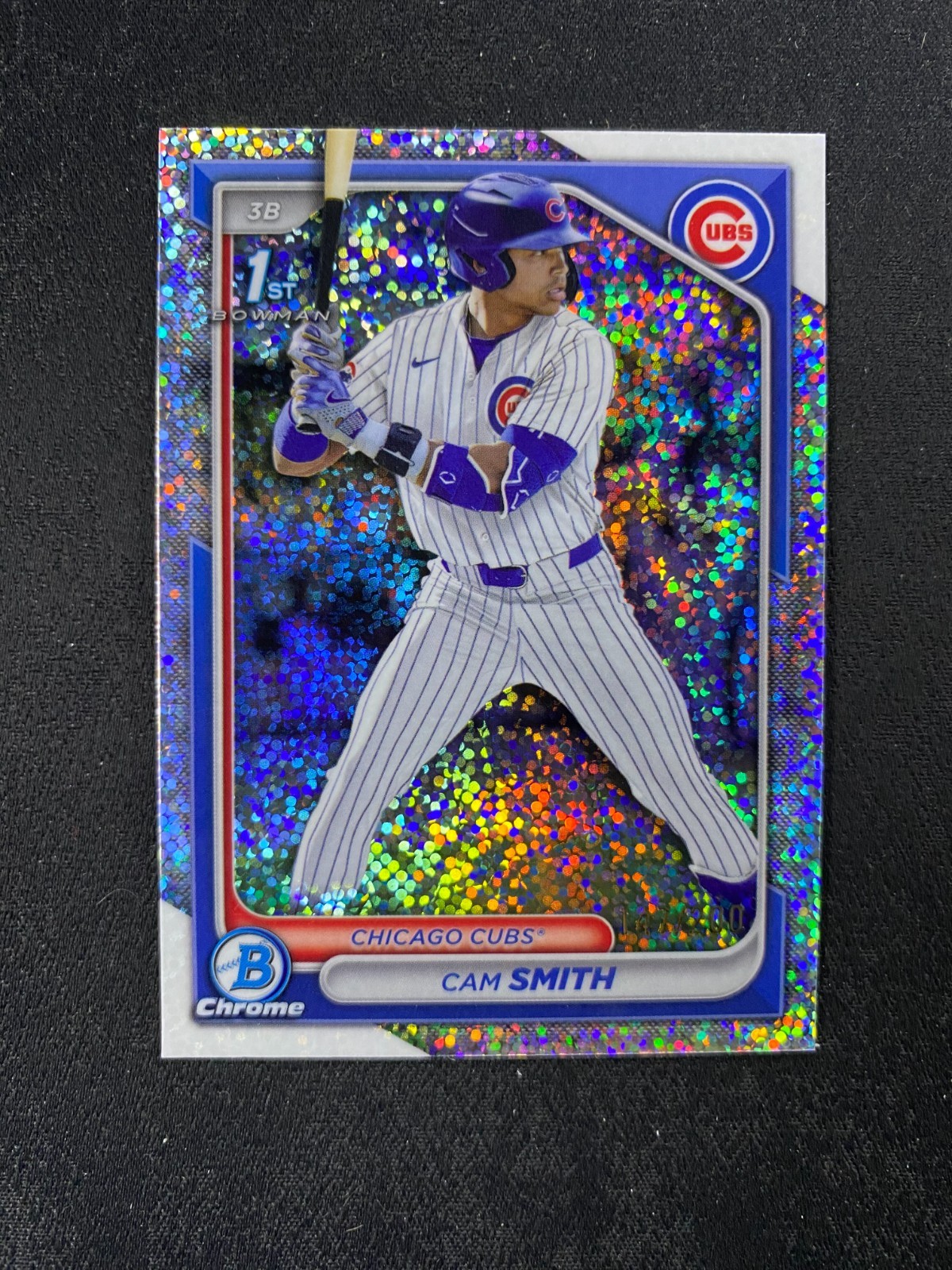 Cam Smith 2024 Bowman Chrome Draft #BDC-67 Sparkle Refractor 1st /200 E42