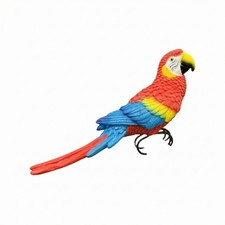 Parrot Figurine with Hook Resin Parrot Figurine Tropical for Pond