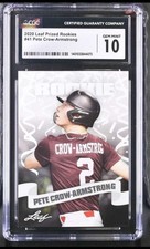 Leaf 2020 Draft Pete Crow-Armstrong Rookie #41 CGC Gem Mint 10 Baseball Card