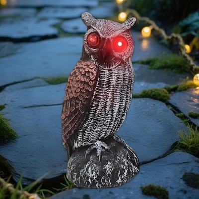 Gefälschte Eule Köder, um Vögel immer zu erschrecken Ornament Handwerk simulierter realistischer Vogel