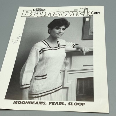 Vintage Patterns Brunswick Yarns Moonbeams Pearl Sloop Knits Volume 99-106