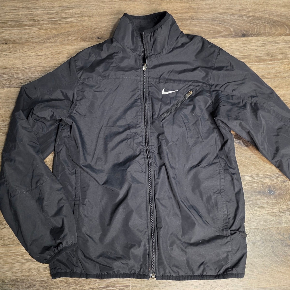 メンズウェア NYLON FLEECE REVERSIBLE electric L Nike The Athletic Dept Reversible Jacket Black Nylon Windbreaker