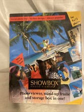 Showbox Photo Viewer Stand-Up Frame 12-40 9x13 Photos  Storage Box In One NIB