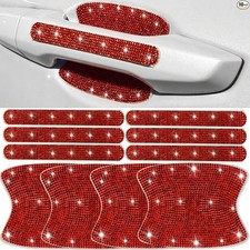 10 pcs Bling Diamond Car Door Handle Stickers, Bling Car Accessories, Universal