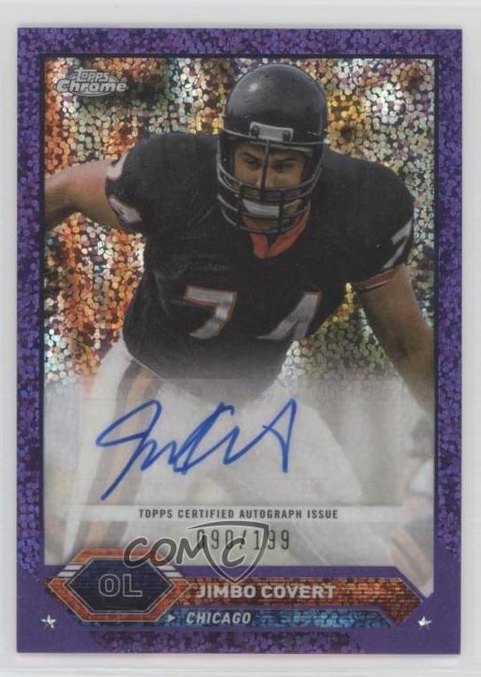 2023 Composite Topps Chrome Purple Speckle Refractor /199 Jimbo Covert Auto HOF