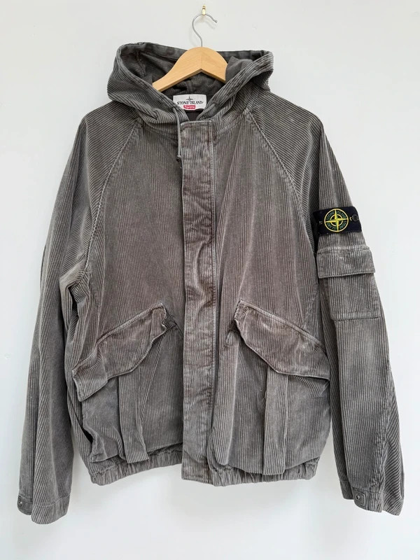 Mens Jackets Supreme Stone Island Corduroy Jacket Supreme Stone
