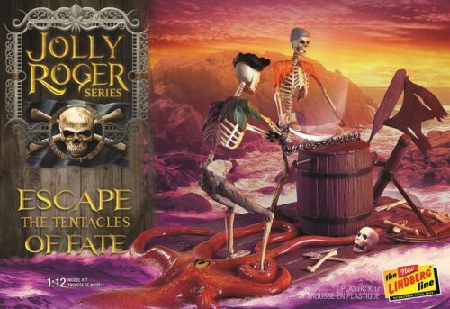 Lindberg 1:12 Jolly Roger Escape the Tentacles of Fate Plastic Model Kit HL61... - Picture 1 of 1