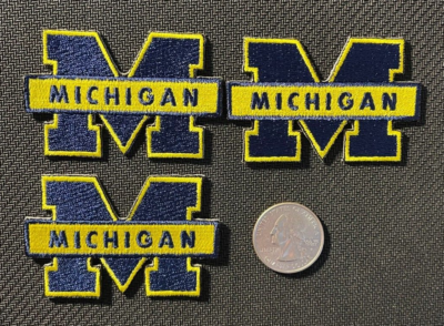 University Of Michigan NCAA Iron-On Embroidered Patch – 2.5" Wide, Basketball, Wolverines Souvenir