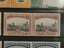 Timbres Afrique du Sud 1930-1936  SA49 Y T 44 Et 53 se tenant.