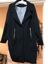 Ellos Oversized Black Coat Size 42 M 10