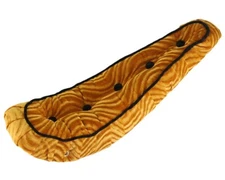 F&R Original Lowrider 20" Bicycle 5 Button Polo Velour Banana Saddle GOLD/BLACK