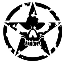 Vinyl Decal Car Truck Stanley Sticker Wall Laptop - US Army Skull Star Logo