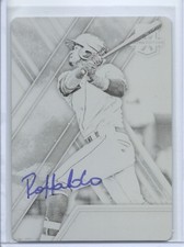 2017 ELITE EXTRA EDITION RC BLACK PLATE ON CARD AUTO RONALDO HERNANDEZ 1/1 RAYS