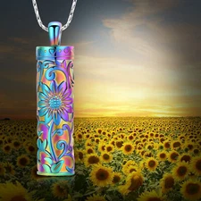 New Flower Basket Urn Necklace Memorial Urns Pendant For Ashes Cremation Jewelry